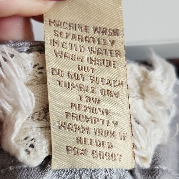 Altar'd State Silver Gray Skinny Stretch 5 Pocket Jeans, 31/13 - Picture 7 of 9